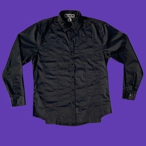 Original black long sleeve Windbreaker Button up
